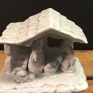 Vintage Nativity, Nativity Scene, 1990s Christmas, Christmas Nativity, White Nativity, Nativity, Christmas, Holy Family, Religious Gift