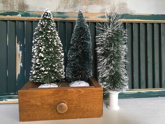 Bottle Brush Trees Vintage Christmas Bottle Brush Tree Set - Etsy