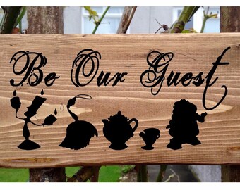 Be Our Guest Sign Etsy