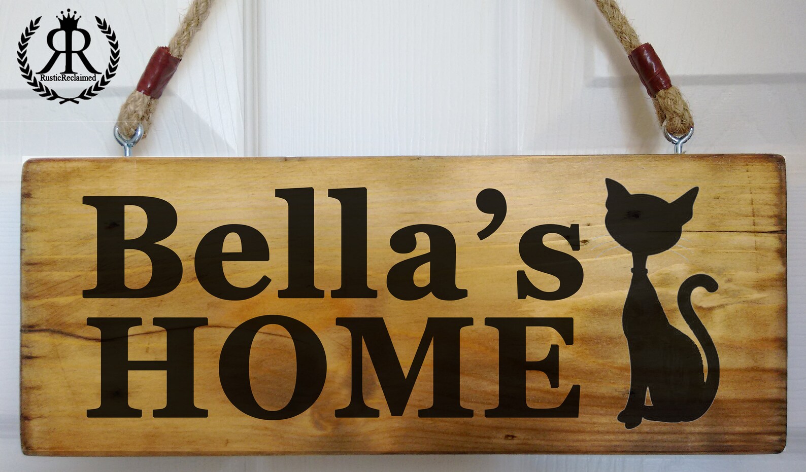 Cat House Name Sign Plaque Personalised for Your Pets Home or Etsy