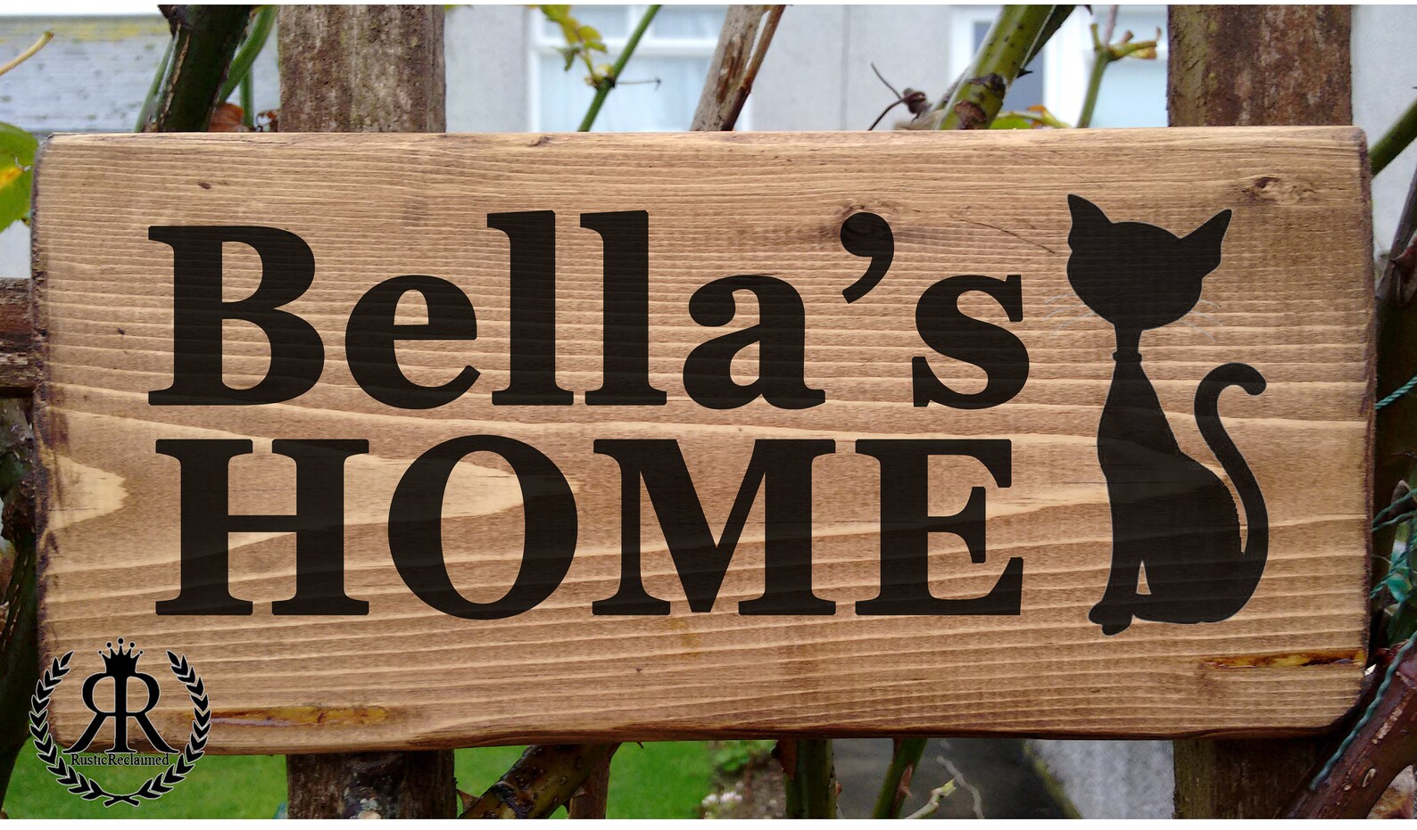 Cat House Name Sign Plaque Personalised for Your Pets Home or Etsy