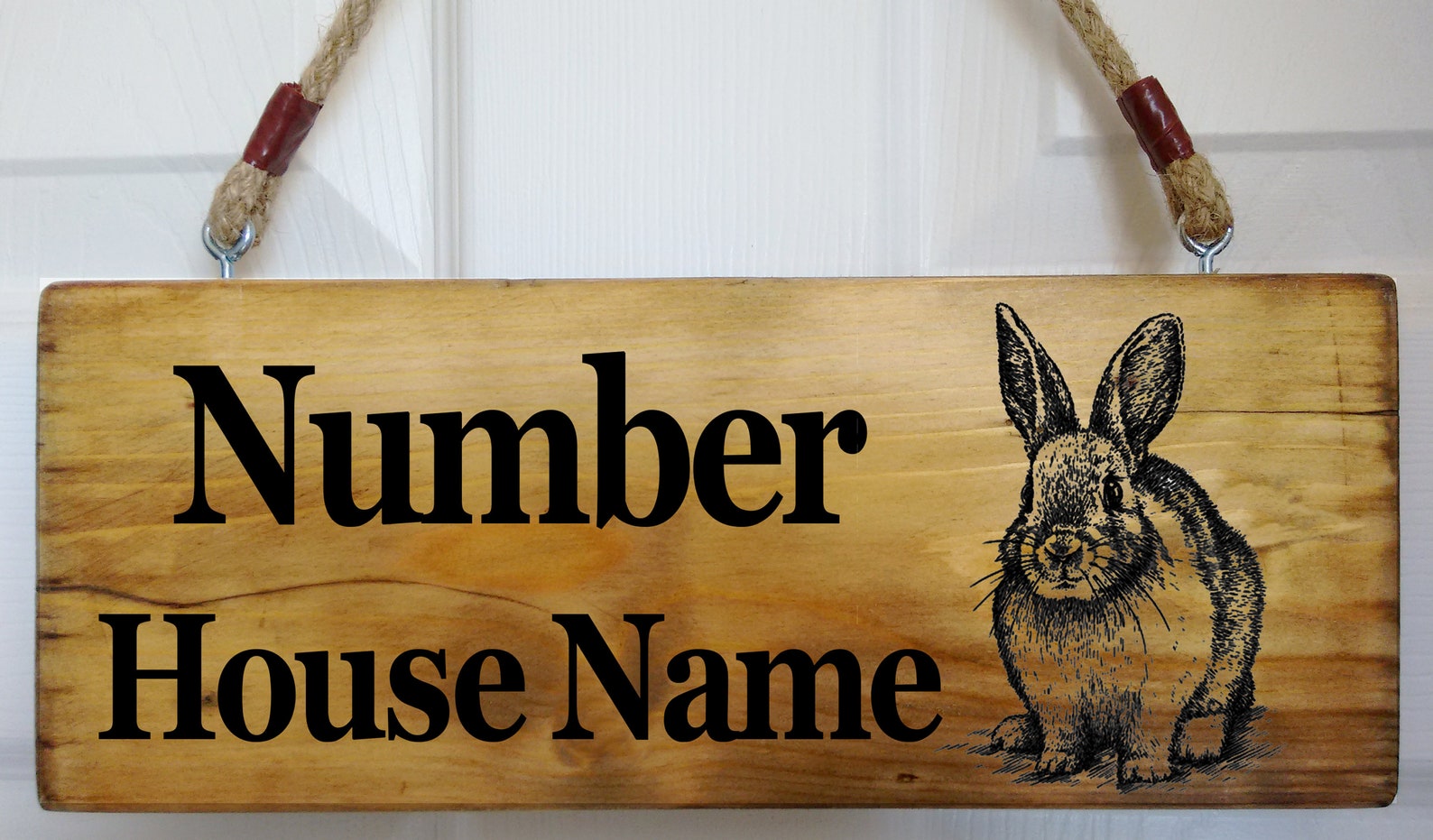 Personalised Rabbit Hutch Sign Number Pet Bunny Cage Run Etsy UK