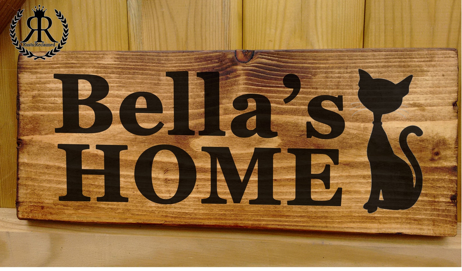 Cat House Name Sign Plaque Personalised for Your Pets Home or Etsy