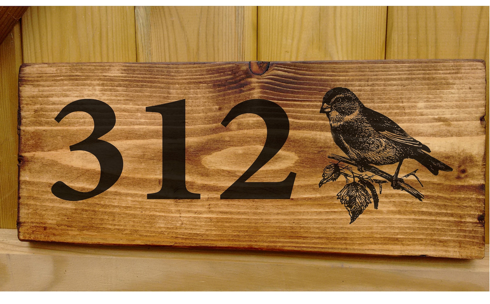 Bird House Number Name Gate Sign Plaque Door Personalised Etsy