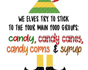 Buddy The Elf Food Groups Candy Candy Canes Candy Corns And Syrup Funny Christmas Digital Download Cut File Svg Png Eps Dxf Buddy The Elf Food Groups Candy Candy Canes Candy Corns And Syrup Funny Christmas Digital Download Cut File Svg Png Eps Dxf