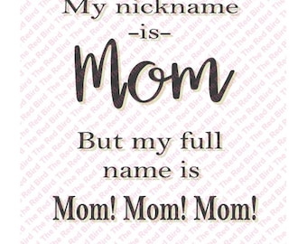 Download Mom kids name svg | Etsy