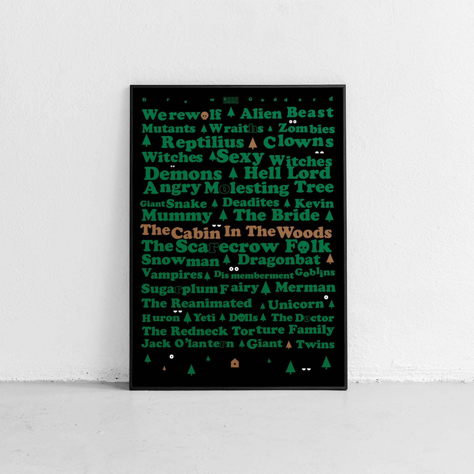 The Cabin In The Woods Wall Art Original Poster High Etsy
