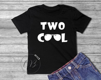 Two Cool Birthday Shirt, 2nd Birthday Shirt (#055)