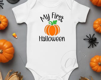 My First Halloween, Baby's First Halloween Outfit, 1st Halloween Gift (#030)