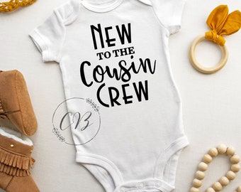 New to the Cousins Crew Onesie®,  baby Bodysuits, Pregnancy Announcement Onesie®, Cousins