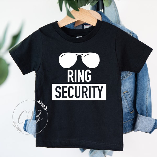 Ring Security Shirt, Ring Bearer Shirt, Bridal Party Shirts, Custom Ring Security Shirts