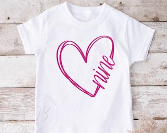 9th Birthday shirt, Nine Birthday Tee, Ninth Birthday (#025)