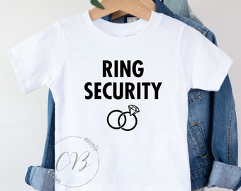 Ring Security Shirt, Ring Bearer Shirt, Bridal Party Shirts, Custom Ring Security Shirts