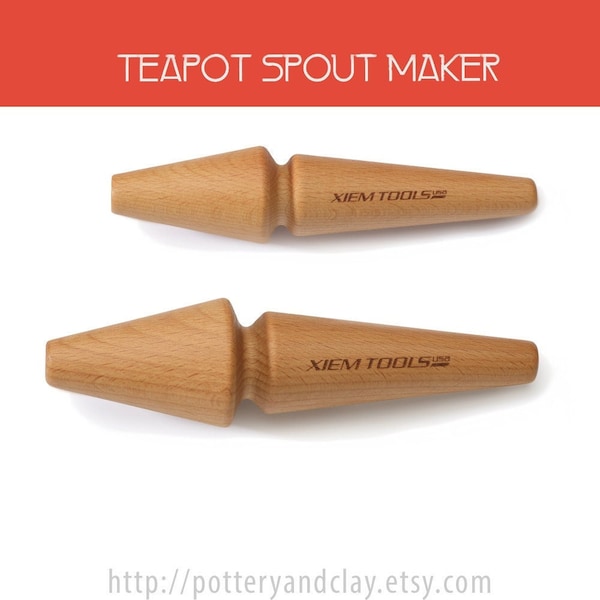 NEW! Teapot SPOUT MAKER and Clay Shaping Tool, Handbuilding Pottery Spout for Pitchers, Ceramic Feet and Handle Maker, Sculpture Wheel Throw