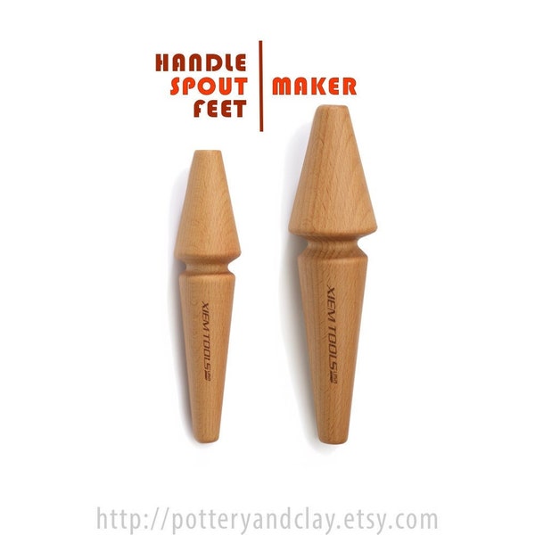 New! SPOUT / FEET / HANDLE Maker,  Ceramic Appendages,  Handbuilding Pottery Pitcher & Teapot, Wheel Throwing, Clay Shaping Tool