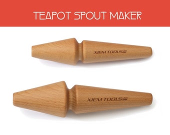 NEW! Teapot SPOUT MAKER and Clay Shaping Tool, Handbuilding Pottery Spout for Pitchers, Ceramic Feet and Handle Maker, Sculpture Wheel Throw