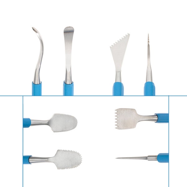 Ultimate Joining and Smoothing  Clay Tool Set, Marrying Clay, Joint Smoothing, Scoring Tool, Serrated Scrapers, Score and Slip