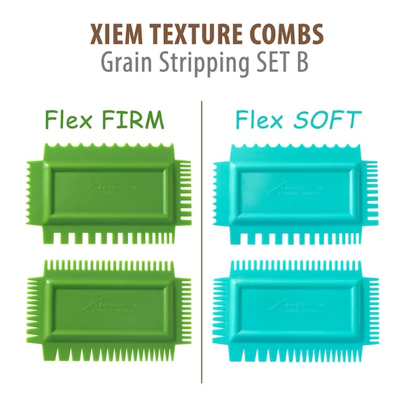 Firm, Set A Xiem Tools Ultimate Texture Combs