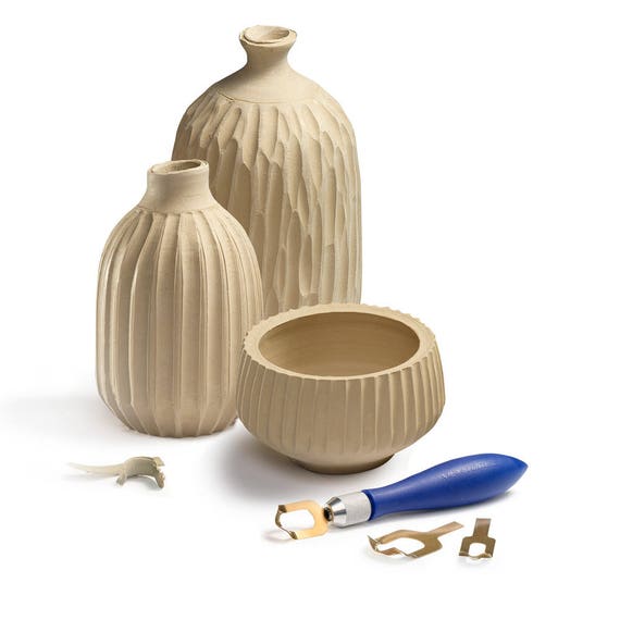 Ensemble d'outils de nettoyage en argile de sculpture en poterie