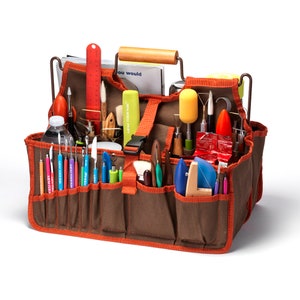 Artist's Tools Bag, Xiem Art Bag, Art Supplies Carrier, Ceramic