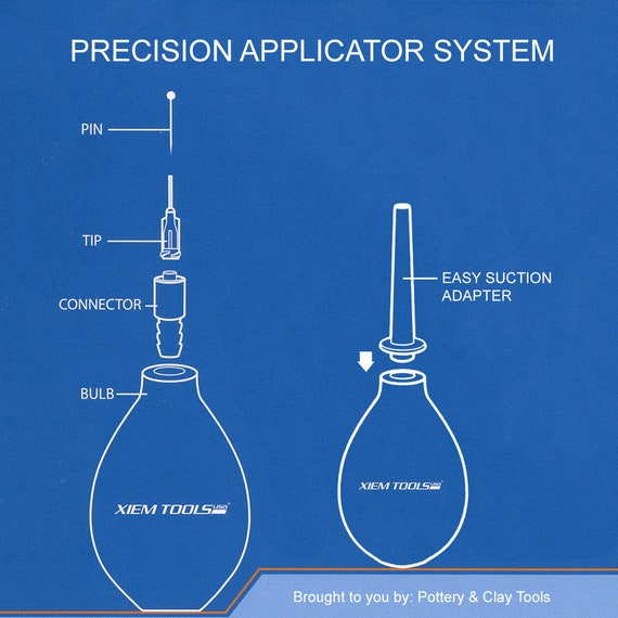 PA1OZ Xiem Tools Precision 1 oz Applicator Bulb With 4 Tips
