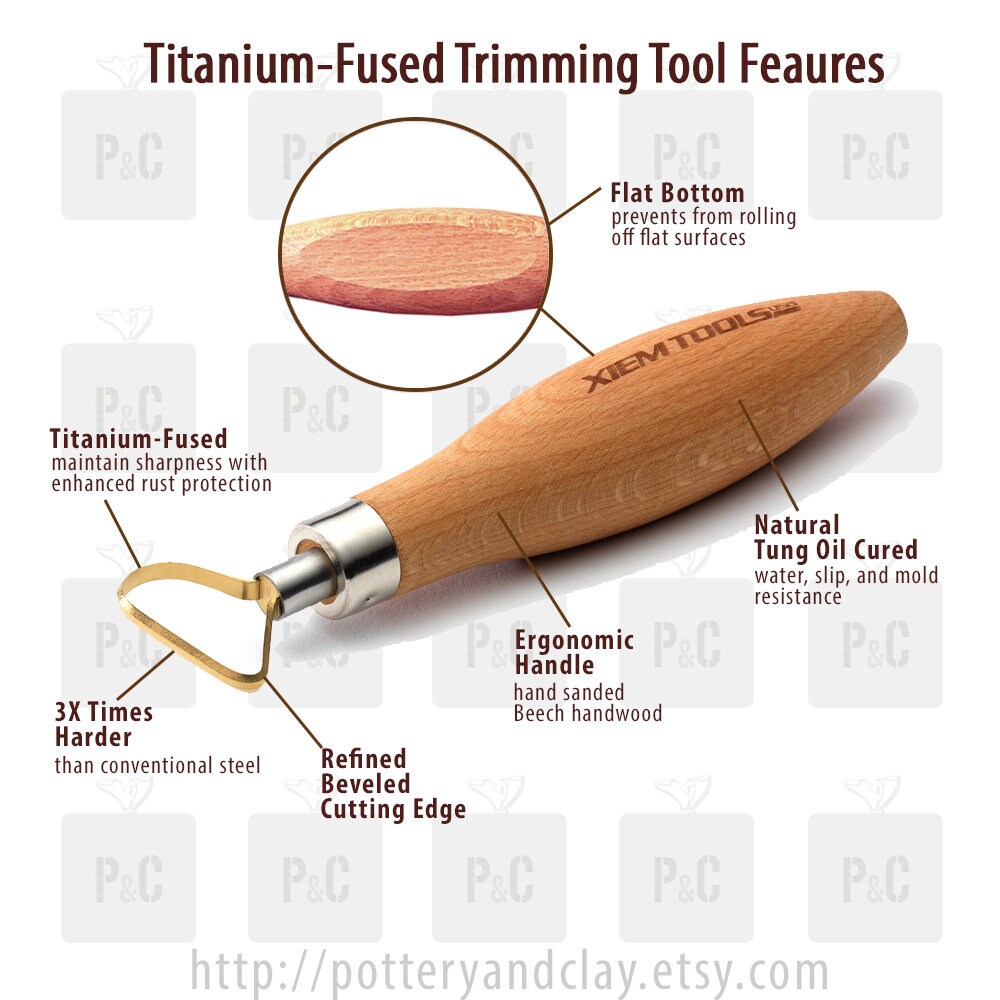Large Round Titanium-Fused Trimming Tool