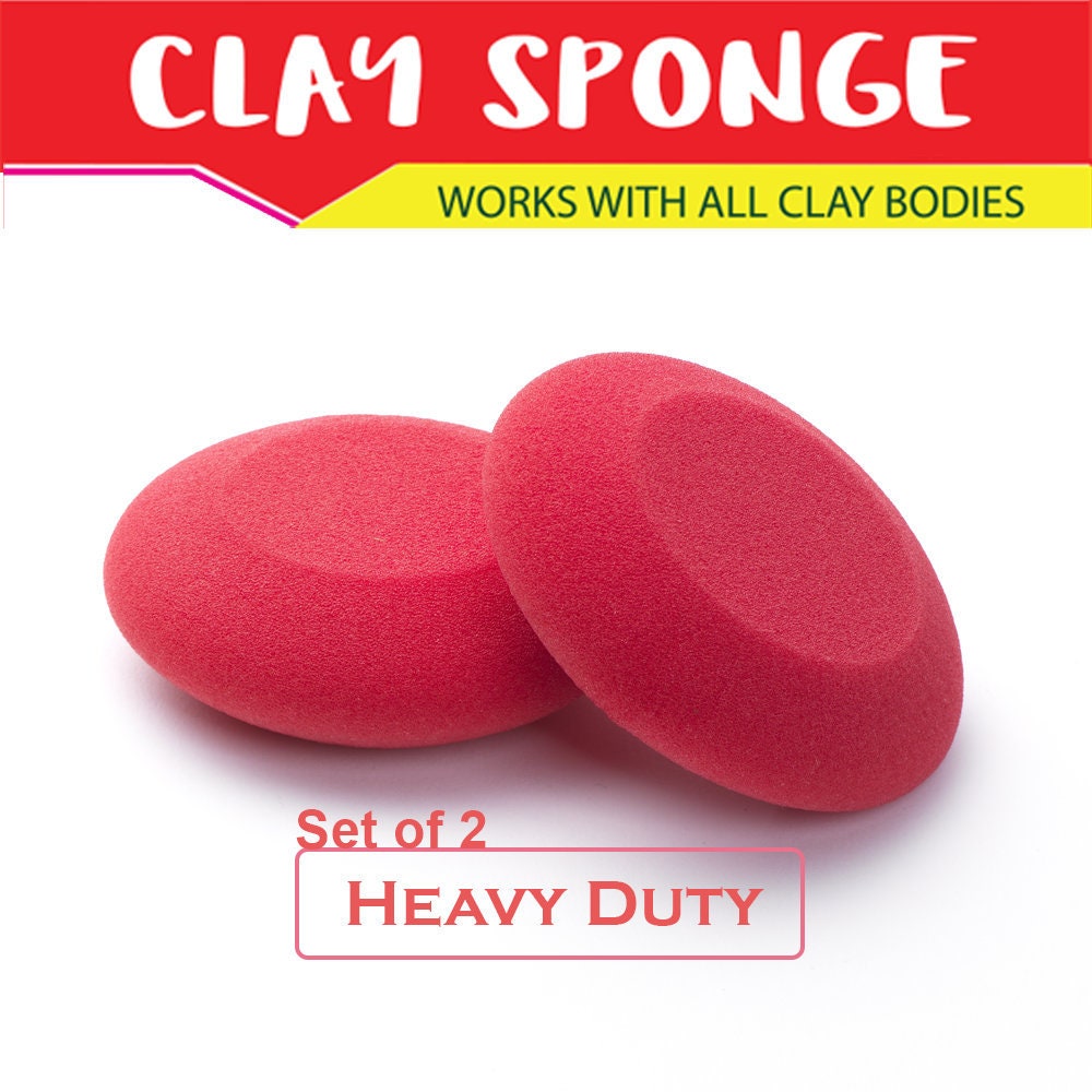Set of 2 Clay Sponge for All Clay Bodies Pottery Throwing and Handbuilding  of Ceramic Work erase Joints and Smooth Surface 