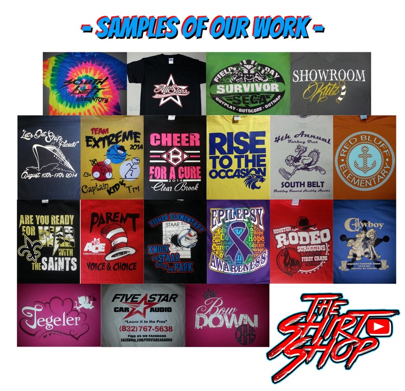 Custom Screen Printed Shirt Tshirt Printing Wholesale Shirts Etsy