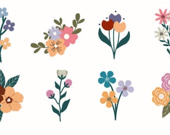 Pacote de cortadores de biscoitos de flores STL digitais - 24 STLs no total!