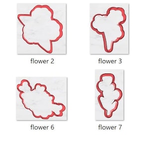 Flower Cookie Cutter Digital STL Bundle - 24 STLs total!