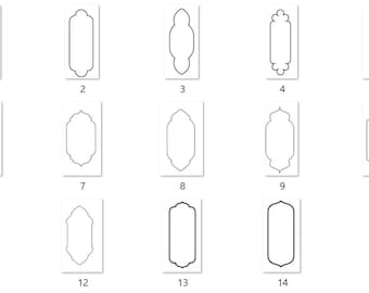 Long Plaque Cookie Cutter STL Digital Download HUGE BUNDLE -  84 STLs