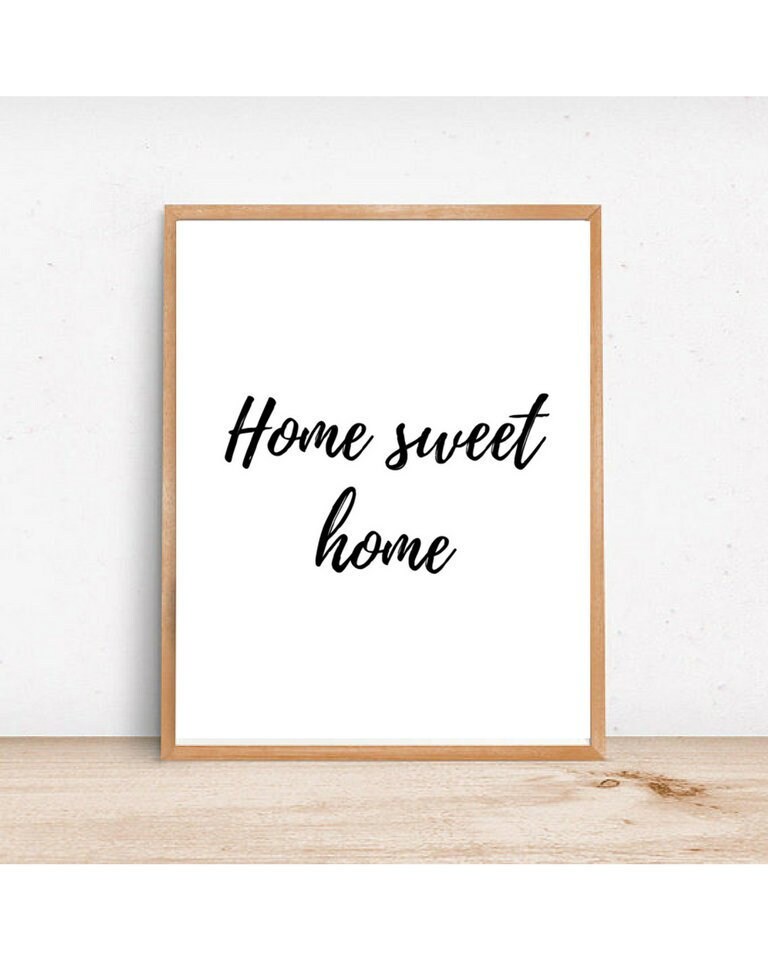 Home Sweet Home Print » Printable Art » INSTANT DOWNLOAD » Wall Decor ...