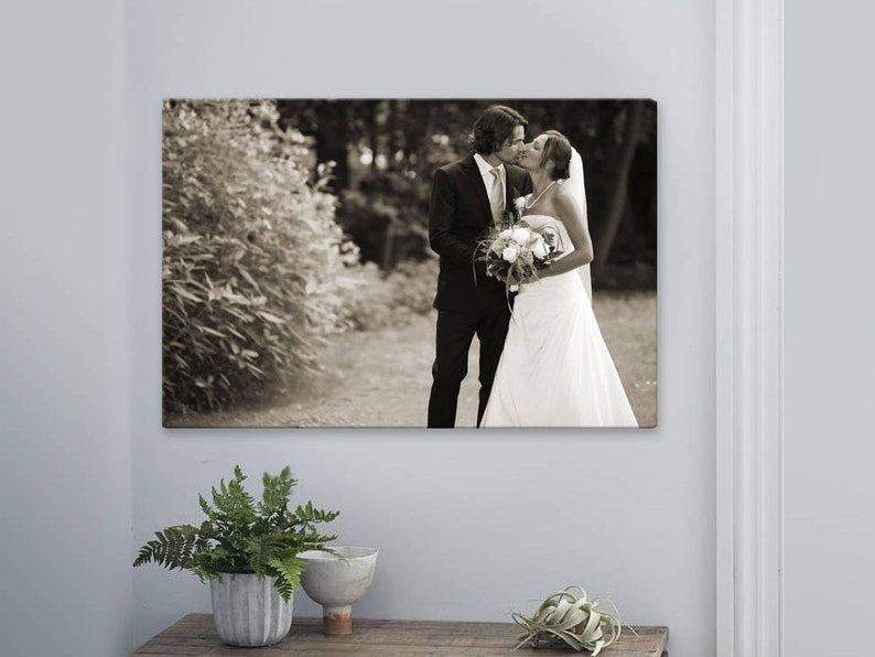 Large Canvas Wall Art Wedding Photo Canvas Canvas Art Etsy