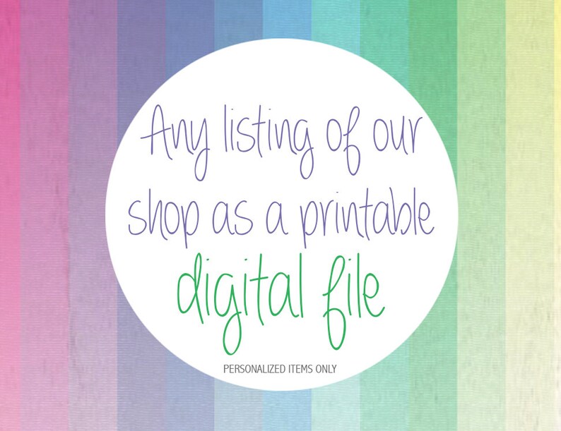 Last Minute Gift DIY Custom Art Print Any PERSONALIZED listing as a Digital File Digital Download Photo Retouching