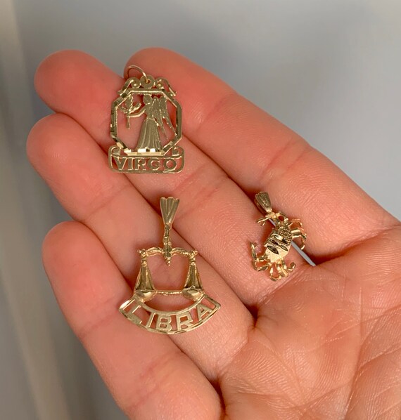 14k Gold Zodiac Charms