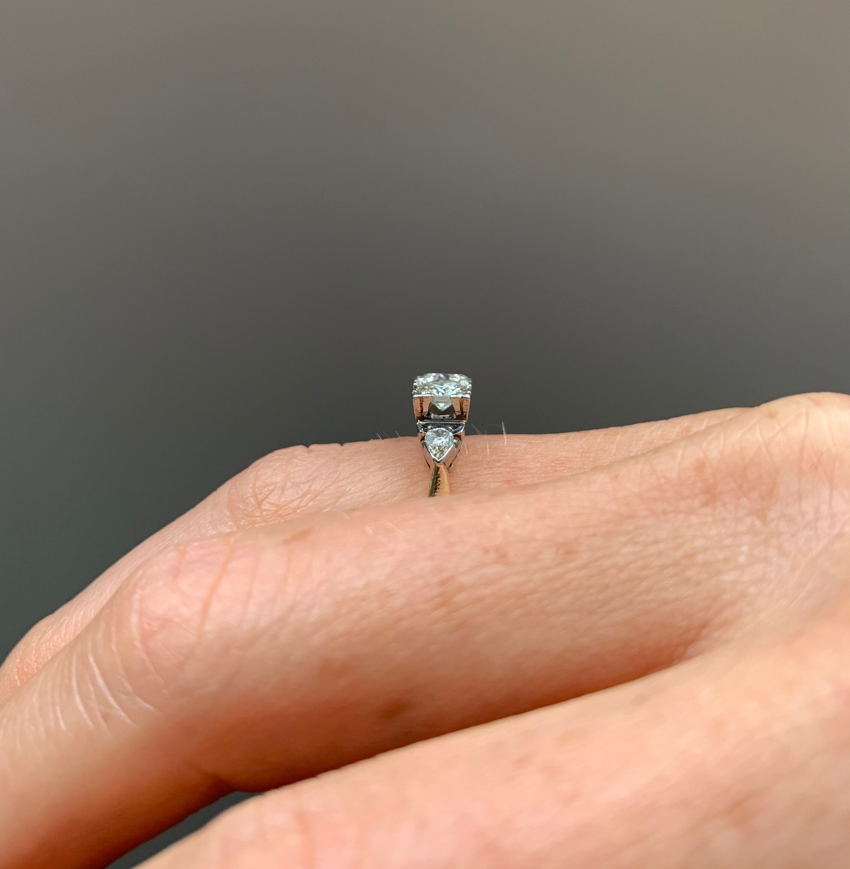 ヴィンテージ 0.60カラット ダイヤモンド エンゲージリング：18K