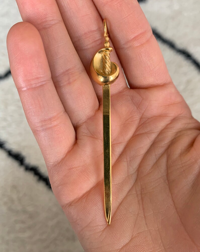 14k GF Dagger Pendant