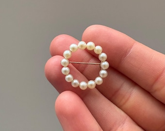 Mikimoto Sterling Silver 5 Cultured Pearl Vintage Floral Brooch - Etsy