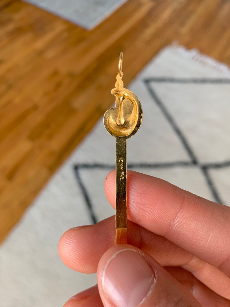 14k GF Dagger Pendant