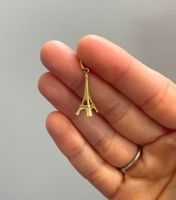 Vintage 18k Yellow Gold Eiffel Tower Charm