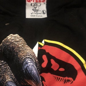 90's USA製JURASSIC PARK THE RIDE Tシャツ 90's USA製 JURASSIC PARK THE RIDE universal studios