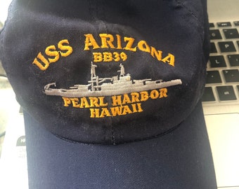 USS Arizona BB39 Pearl Harbor Hawaii Baseball Hat