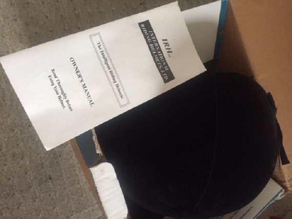 International Riding Helmet, LTD Size 7 1/4 Black Velvet  display picture 2