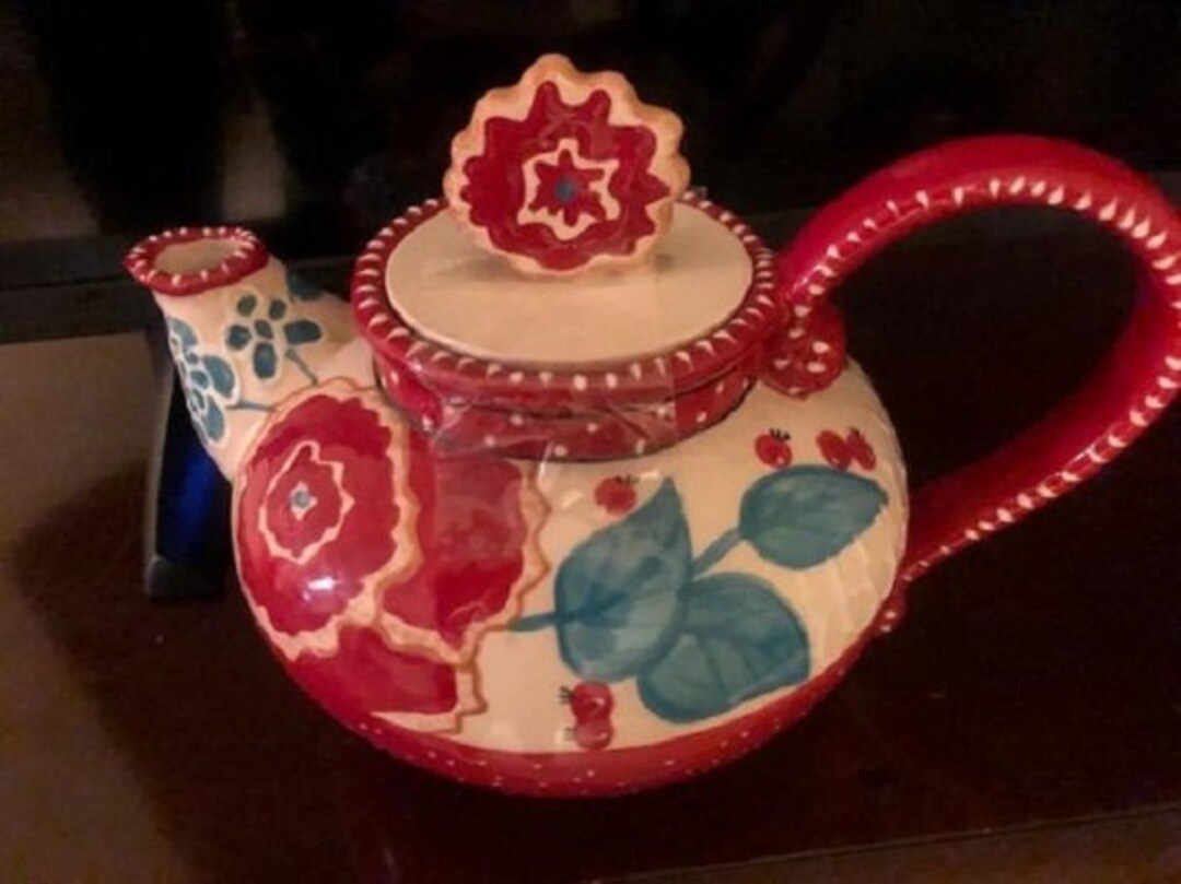 Blue Sky Teapot Heather Goldminc Etsy