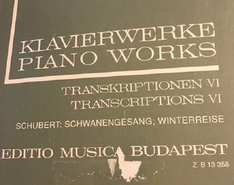 Liszt Klavierwerke Piano Works Editio Mucisa Budapest