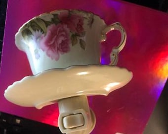 Formalities Baum Brothers Tea Cup Night Light  very unique