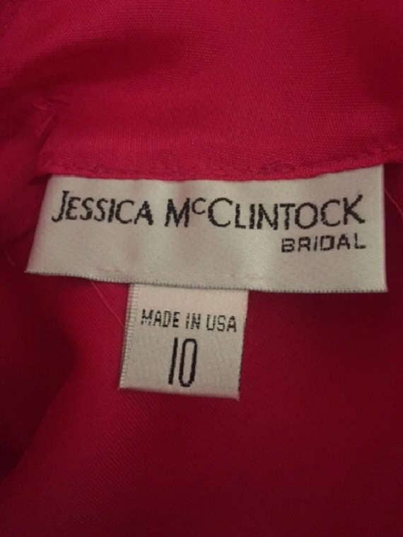 Jessica McClintock Red Formal Dress size 10 Full … - image 3