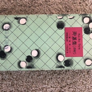 Go Game Japanese 1960&#39;s Board and Dots Set