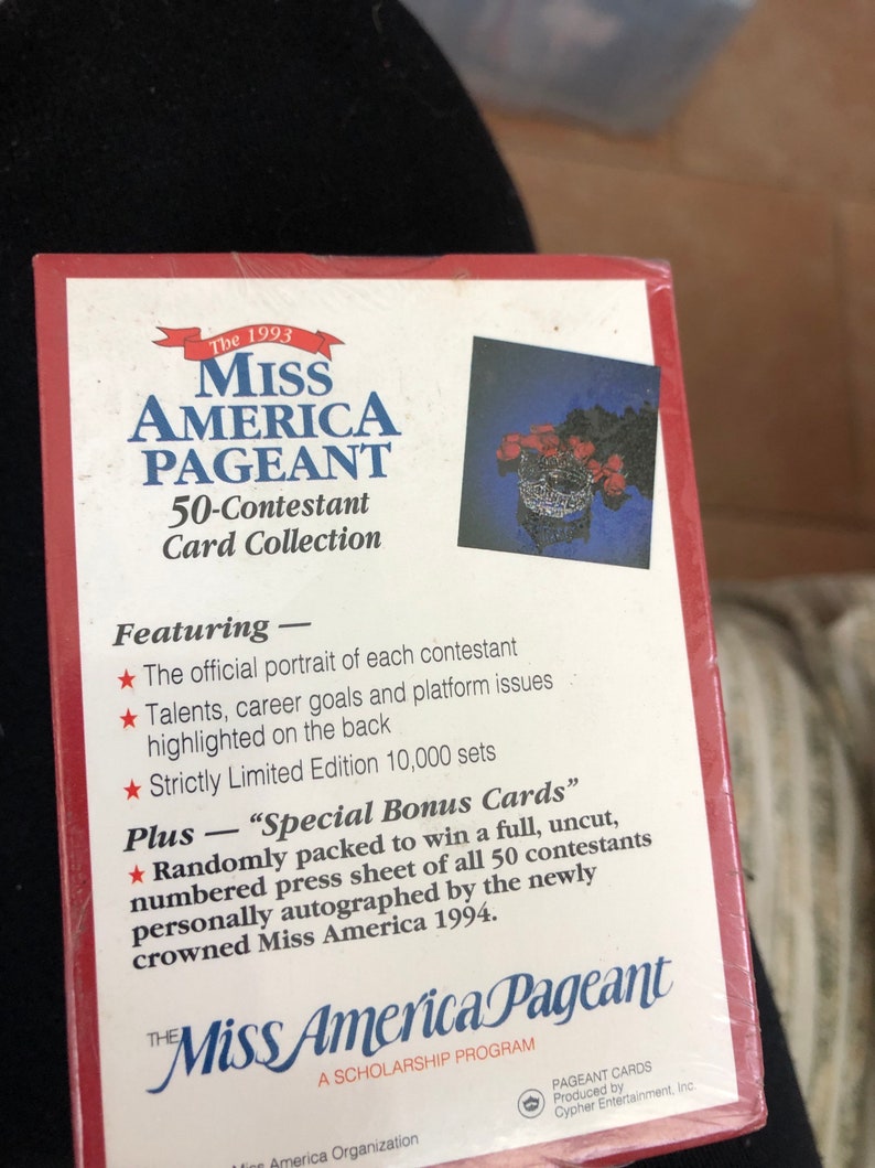Miss America Pageant 1994 and 1993 Contestant Playing Cards - Etsy