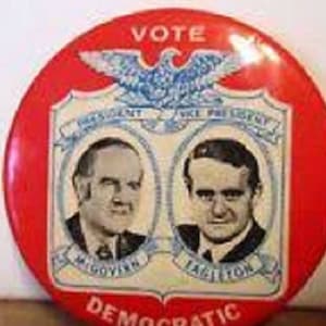 McGovern Eagleton 1972 Präsidentschaftswahl politischen Pin